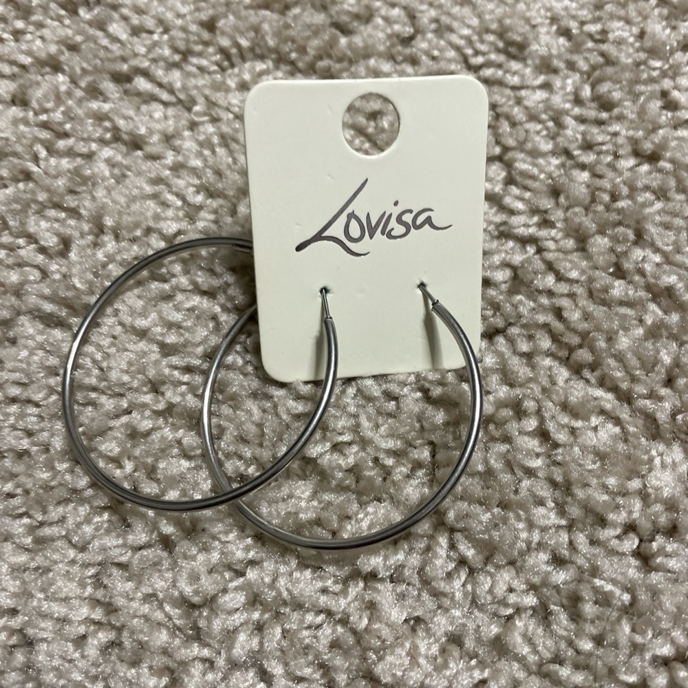 Lovisa Silver Hoop Earrings